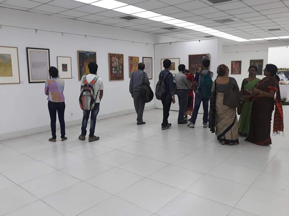 Art Lovers at the Exhibition